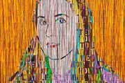 Portrait of Ellen by Ghada Amer contemporary artwork 3