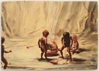 Fire from the Sun by Michaël Borremans contemporary artwork painting