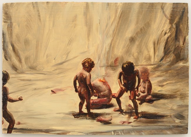 Fire from the Sun by Michaël Borremans contemporary artwork