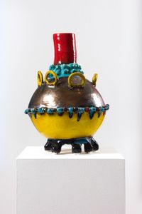Spaceship Pot by Angela Brennan contemporary artwork sculpture