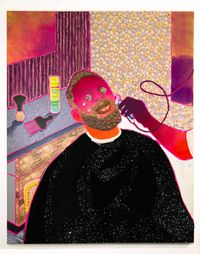 Stay Still by Devan Shimoyama contemporary artwork painting, drawing, mixed media