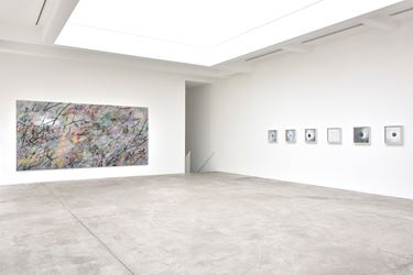 Exhibition view: Tacita Dean & Julie Mehretu, Galerie Marian Goodman, Paris (8 June–20 July 2018). Courtesy Marian Goodman Gallery.