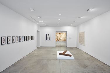 Exhibition view: Tim Rollins and K.O.S., Workshop, Lehmann Maupin, West 22th Street, New York (18 April–15 June 2019). Courtesy the artist and Lehmann Maupin, New York, Hong Kong, and Seoul. Photo: Matthew Herrmann.