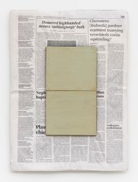 Composition with Two Colours by Mark Manders contemporary artwork painting, sculpture
