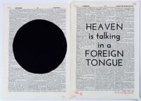 Drawing for Sibyl (Heaven is talking in a foreign tongue) by William Kentridge contemporary artwork works on paper