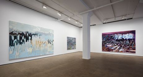 Exhibition view: Janaina Tschäpe, Balancing into the Deep, Sean Kelly Gallery, New York (26 June–6 August 2021). Courtesy Sean Kelly, New York. Photo: Jason Wyche, New York. 