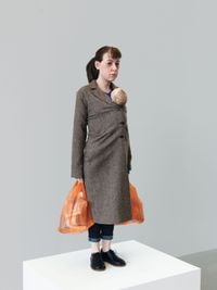 Woman with Shopping by Ron Mueck contemporary artwork mixed media