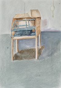 Drawing for Temporary Building by Chen Yujun contemporary artwork painting