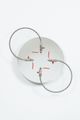 Rotating Reflective Running Red Blade-Handle Faucets – Striped Circles #9 by Haegue Yang contemporary artwork 2