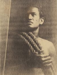 Untitled (Man with Rope) by Lionel Wendt contemporary artwork print