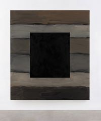Black Window Grey Land by Sean Scully contemporary artwork painting, works on paper, sculpture