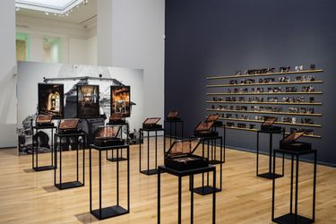 Rushdi Anwar. Exhibition view: Artes Mundi 10, National Museum Cardiff, Wales (20 October 2023–25 February 2024). Courtesy AM10. Photo: Polly Thomas.Image from:At Artes Mundi, Artists Call for PeaceRead FeatureFollow ArtistEnquire