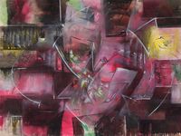 Phosphorece (Le Cube ouvert) by Roberto Matta contemporary artwork painting