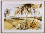 Postcards from Africa: Avenue of coconuts, Nigeria by Sue Williamson contemporary artwork 1