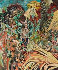 Case study (Anton, Feral child) by Hernan Bas contemporary artwork painting