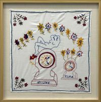 Just Passing Time by Nancy Atakan contemporary artwork textile