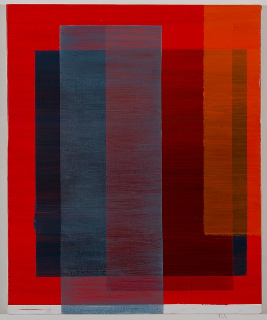Intersection (red, blue, orange) II by Tanya Goel contemporary artwork
