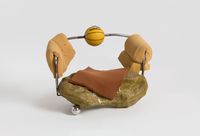 Sofa Sculture with Basketball and Scholar's Rocks by Zhou Yilun contemporary artwork sculpture