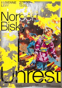 Exhibition Poster - Unrest (Yellow) by Norbert Bisky contemporary artwork print