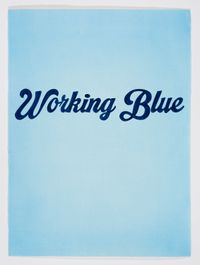 Working Blue by Stieg Persson contemporary artwork painting