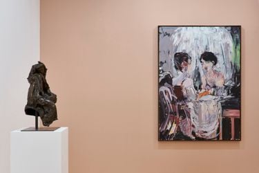 Exhibition view: Group Exhibition, Bustes de Femmes, Paris 10th Anniversary Exhibition, Gagosian, Paris (10 October–19 December 2020). © Musée Rodin. © Cecily Brown. Courtesy Gagosian. Photo: Thomas Lannes.