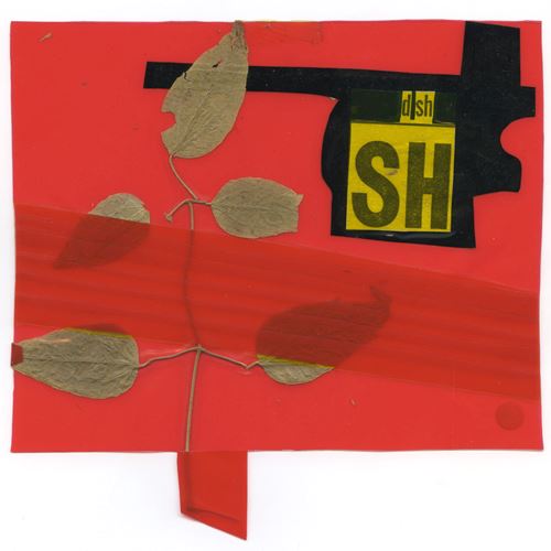 ON THE ENCLOSED LEAF OUT PETITION TO TIME BEFORE THE NO ACT OF UN DOING by Dom Sylvester Houédard contemporary artwork