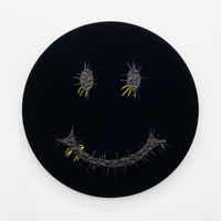 Velvet Tondo #5 by Ellen Jong contemporary artwork mixed media