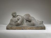 Reclining Woman by Henry Moore contemporary artwork sculpture