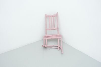 Slumped chair by Caroline Rothwell contemporary artwork