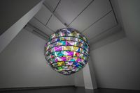 Artificial Moon 2 by Wang Yuyang contemporary artwork installation, moving image