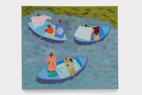 Floating Salesmen by March Avery contemporary artwork painting, works on paper