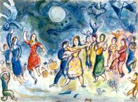 Fête au Village by Marc Chagall contemporary artwork painting, works on paper, drawing