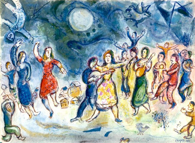 Fête au Village by Marc Chagall contemporary artwork