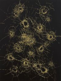 Gold Constellation No.4 金星空 No.4 by Zhao Zhao contemporary artwork textile, textile, textile