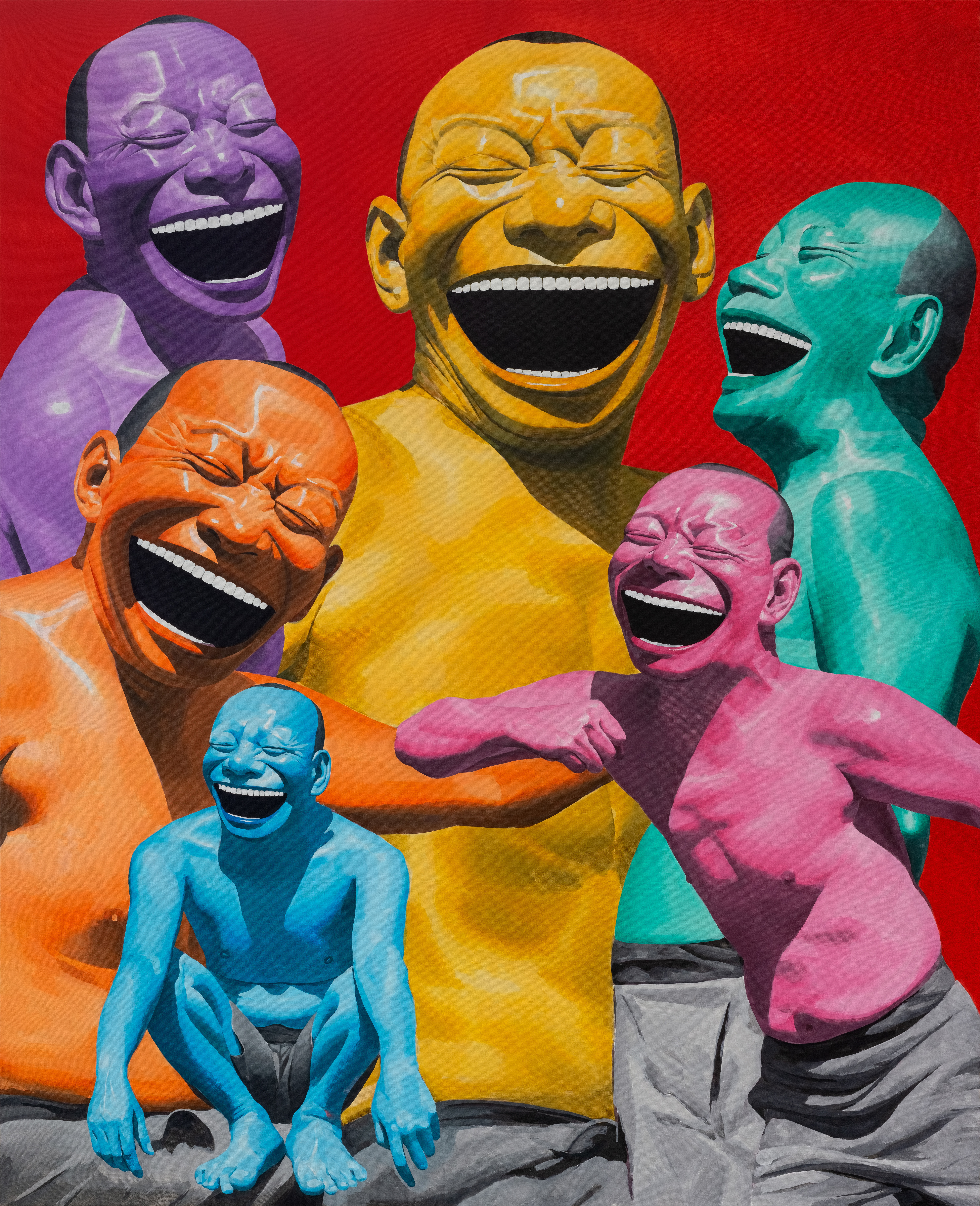 Yue Minjun | Remarkable People (2007-2008) | Artsy