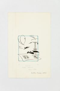 Didattica-tecnica e pratica (Ali d'Italia) by Bruno Munari contemporary artwork works on paper, drawing