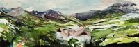 Midori in the Mountains by Alex Kanevsky contemporary artwork painting, works on paper