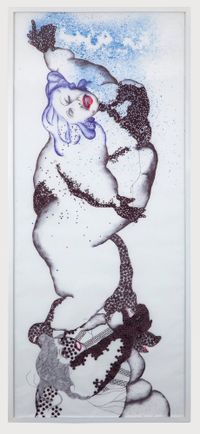 From the series 'Gutting Blue' (1) by Vidha Saumya contemporary artwork works on paper