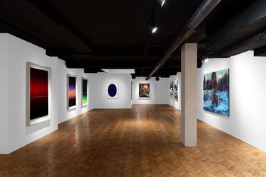 Exhibition view: Henry Hudson, Painting with Sculpture: Reflections on the State of Nature, Unit London, London (20 June–22 July 2023). Courtesy Unit London.