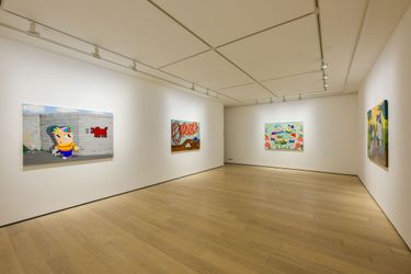 Exhibition view: Debbie Reda, Masters, Whitestone Gallery, Hong Kong (30 November– 20 January 2024). Courtesy Whitestone Gallery, Hong Kong.