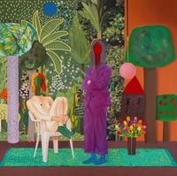 Green Garden by Jannis Varelas contemporary artwork painting