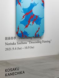 Exhibition view: Noritaka Tatehana, Descending Painting, KOSAKU KANECHIKA, Tokyo (4 September – 9 October 2021). Courtesy KOSAKU KANECHIKA. Photo: Keizo Kioku.