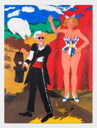 Magic Act I: Promoting Privilege by Robert Colescott contemporary artwork painting