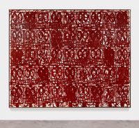 Anxious Red Painting August 20th by Rashid Johnson contemporary artwork painting