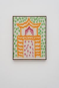 Orange Spirit House by Mark Corfield-Moore contemporary artwork sculpture, textile