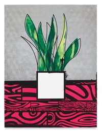 Potted Plant Portrait (Sansuna) by Ryan McGinness contemporary artwork painting