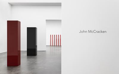 Exhibition view: John McCracken, Solo Exhibition, David Zwirner, 20th Street New York (24 February–15 April 2017). Courtesy David Zwirner, New York.