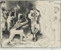 La danse des faunes by Pablo Picasso contemporary artwork painting, print