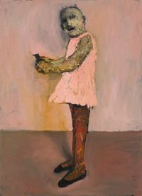 Girl with grenade by Niyaz Najafov contemporary artwork painting