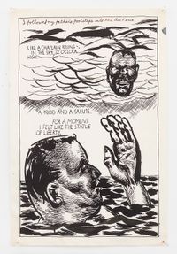 No Title (I followed my...) by Raymond Pettibon contemporary artwork painting, works on paper, drawing